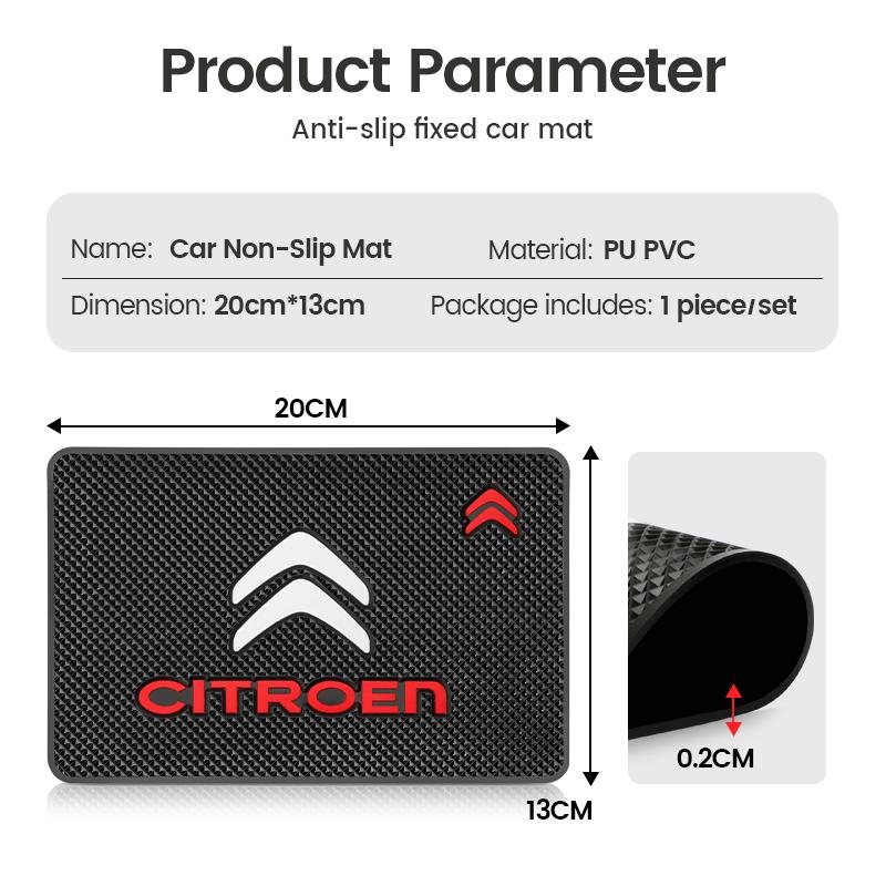 1Pcs Car Dashboard Anti Slip Mats Phone Silicone Pad For Citroen C1 C2 C3 C4 C5 C6 C8 C4L DS3 DS4 DS5 DS5LS DS6 Auto Accessories