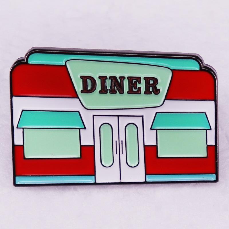 1950s Diner Enamel Pin Collection