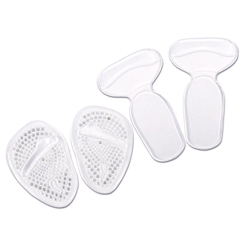 Solette in Flanella con Gel per Avampiede e Tallone: Anti-Abrasione, Ammortizzante, Set da 2 per Donna