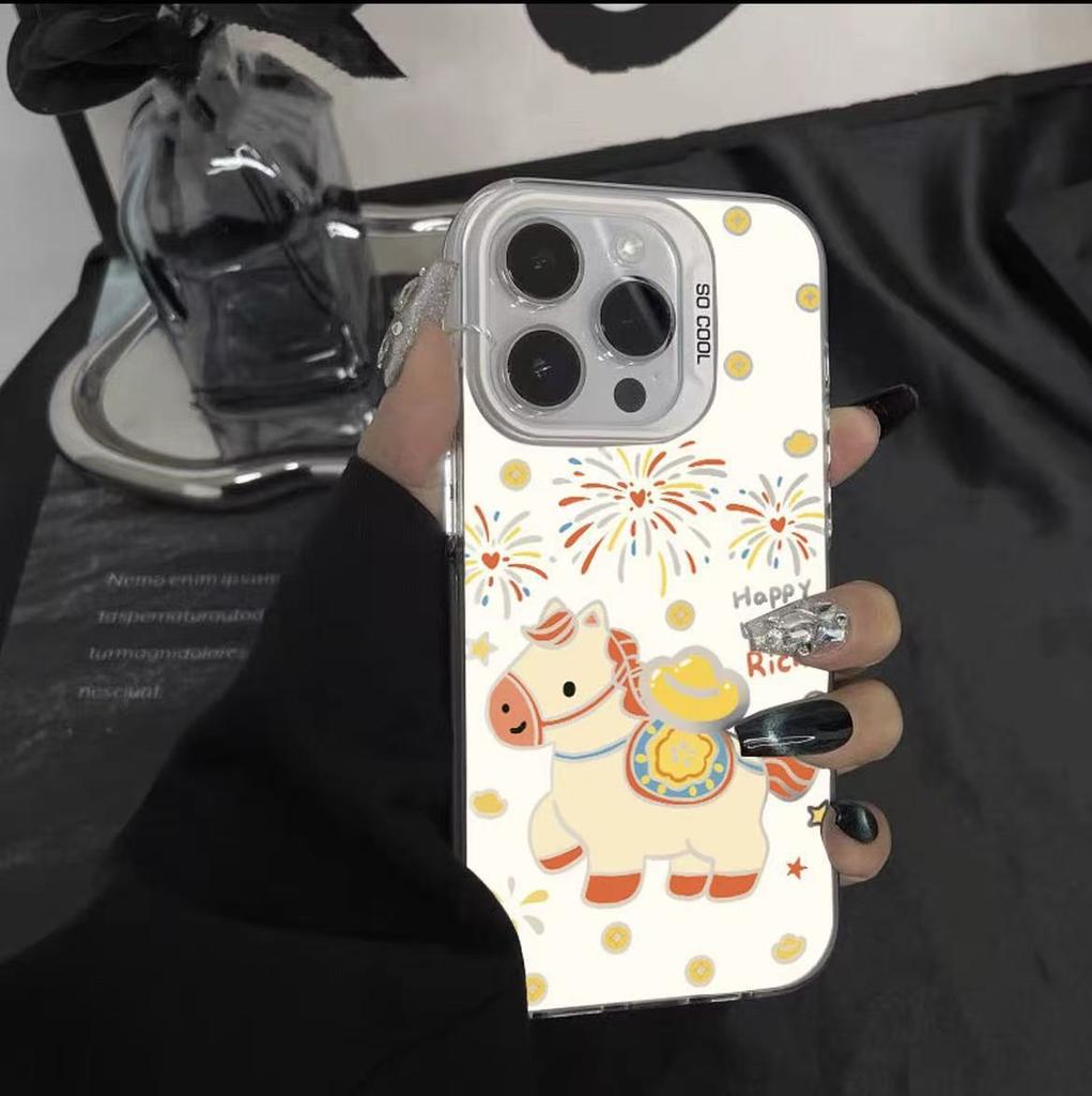 The New Pony Is Suitable for Iphone17 Mobile Phone Case 11 Apple 16promax/15 Anti-drop 14pro13 Women's 12.