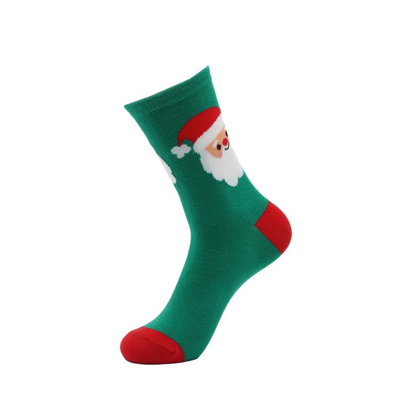 2023 Women's Mid-Calf Christmas Stockings - Santa Claus Cotton Socks for Autumn & Winter