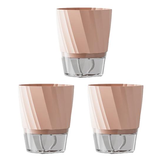 3Pcs Self Watering Pot with Drainage Hole Clear Reservoir Indoor Outdoor Plants Planting