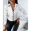 Spring And Autumn New Women'S Versatile Long Sleeve Daily Business Commuter Elegant Comfort Sexy Bottom Shirt Top