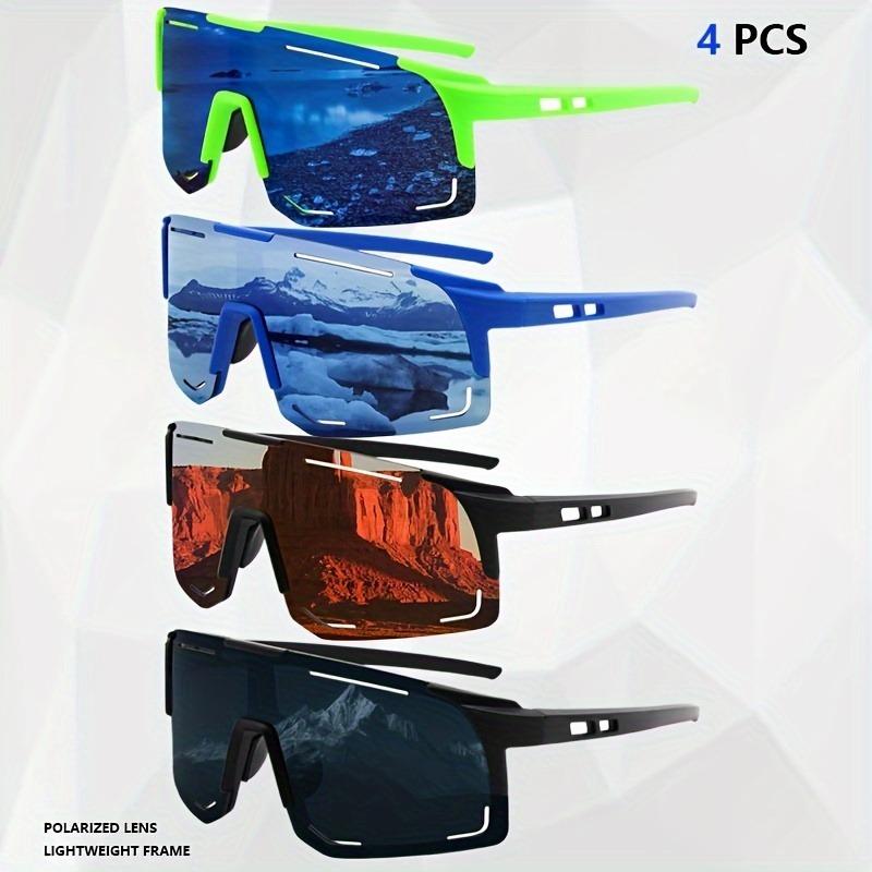 4pcs Men's Eyeglasses Decoration Large Frame Trendy Unisex Style