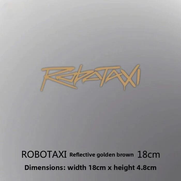 

For Tesla robotaxi driverless autopilot triangular window body decoration car sticker