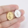 My Shape 5 pcs Small Sun Charms DIY Summer Anklets Bracelet Necklace Stainless Steel Pendants for DIY Jewelry Making