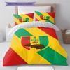 Guinea Bissau Pattern Bedding Set Quilt Cover Pillowcase Home Decor Gift (1 * duvet cover + 2 * pillowcase, without core)