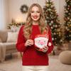 Juguete de Peluche Interactivo de Papá Noel con Sensor de Ritmo Muñeco Suave Relleno para Niños Decoración y Regalo de Navidad