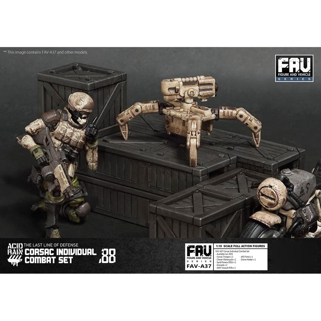 HiPlay TOY ALLIANCE 1/18 Scale ACID RAIN FAV-A37 Sako Individual Battle Set, Movable Figure, Painted and Finished