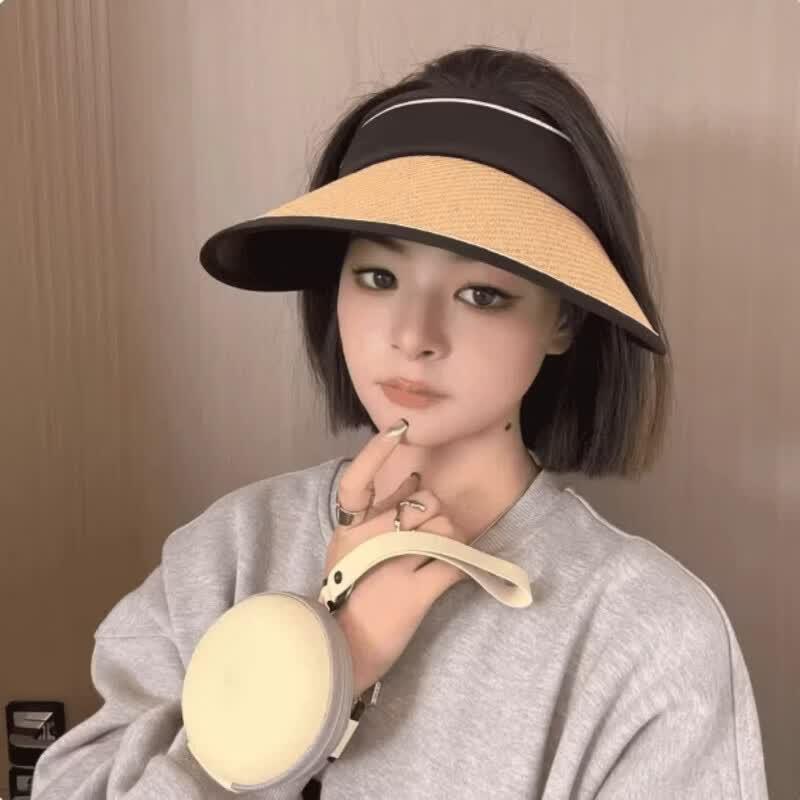 

Foldable Woven Summer Sun Visor