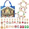 Christmas Bracelet DIY Crystal Beaded Alloy Jewelry Santa Blind Box Children's Holiday Gift