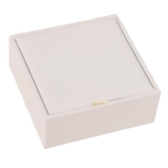 PU Jewelry Storage Box Travel Jewelry Organizer with Multi-Layer Compartments Lightweight Compact Case белый
