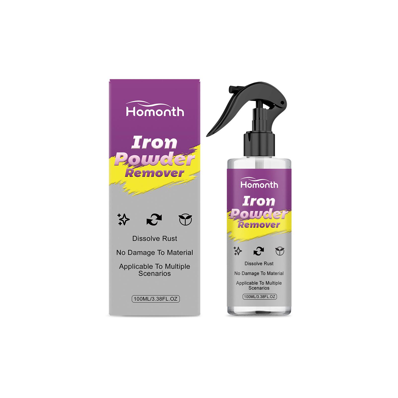 HOMONTH Rust Remover: Cleans Iron Powder & Rust from Car Engine Parts, Surfaces, and Refurbishes.
