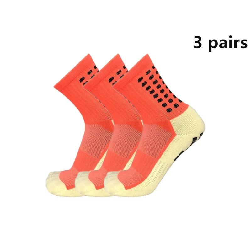 3 Pairs New Football Socks Non-slip Silicone Sole Professional Outdoor Sport Accessories Men Women Yoga  Soccer