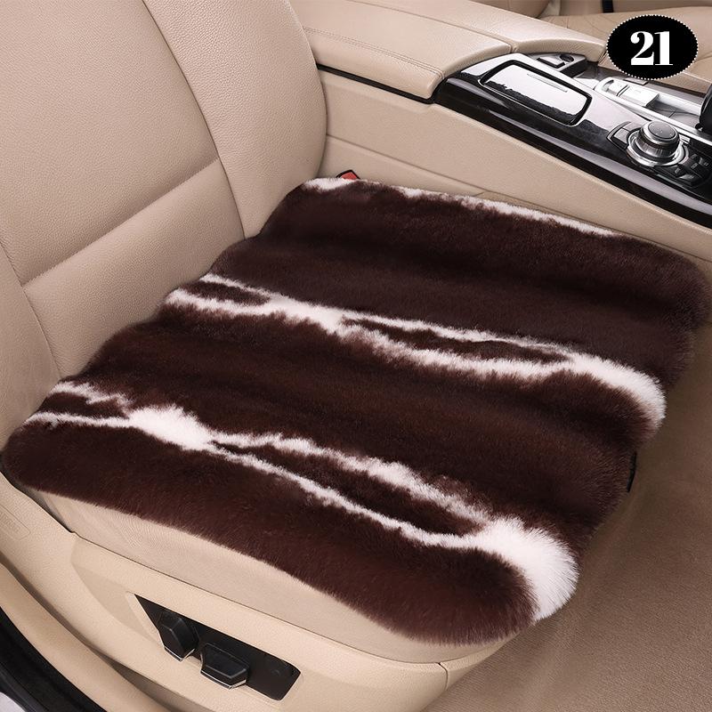 NEW Imitation Wool Universal Car Seat Cover Winter Thickened Warm Plush Auto Pillow Artificial Fur Seat Cushion Interior Fashion