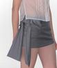 Crank Ribbon Micro Skirt_Gray