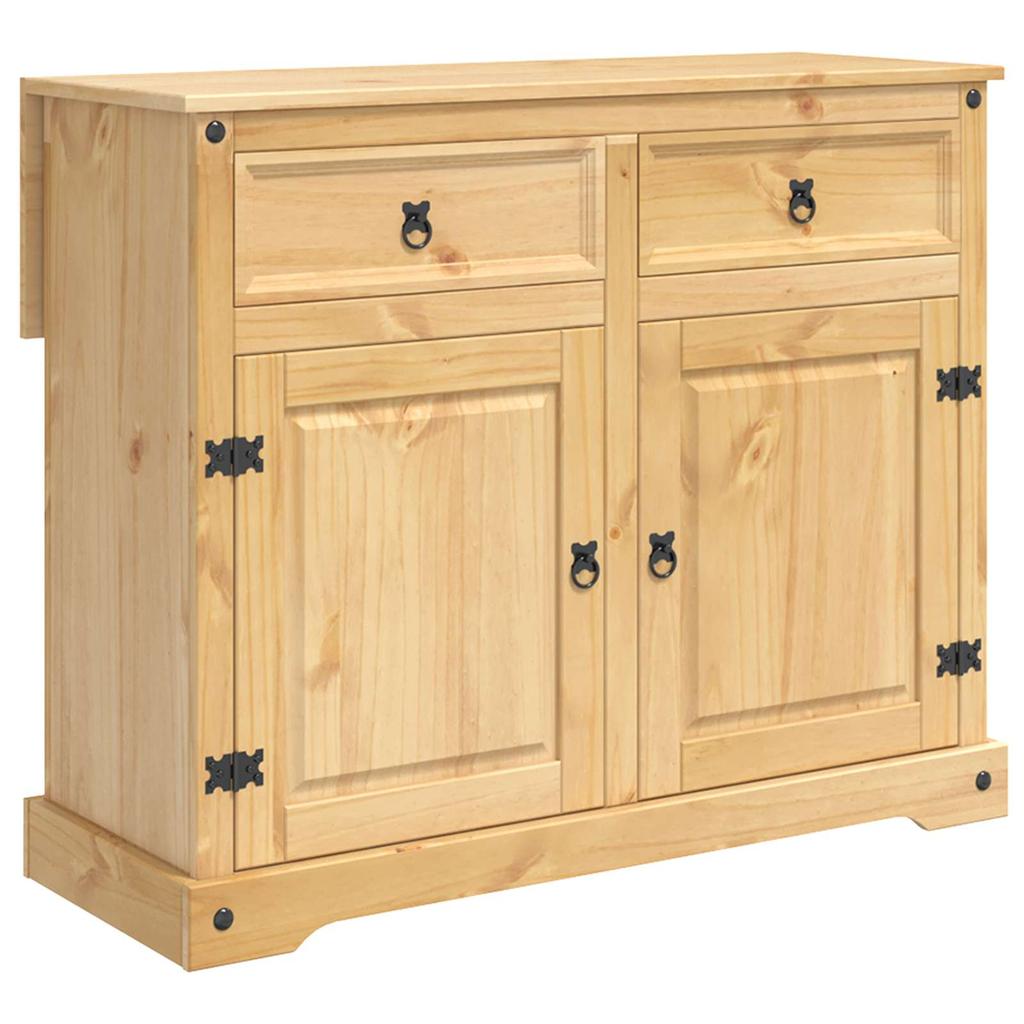 Conjunto de Ilha de Cozinha 3 Peças CORONA Cera de Mel 112 x 70 x 91,5 cm