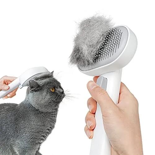 Pet Dog Hair Brush Cat Comb Self Cleaning Hair Remover Brush For Dogs Cats Grooming Tools Pets Dematting Comb Dogs Accessories