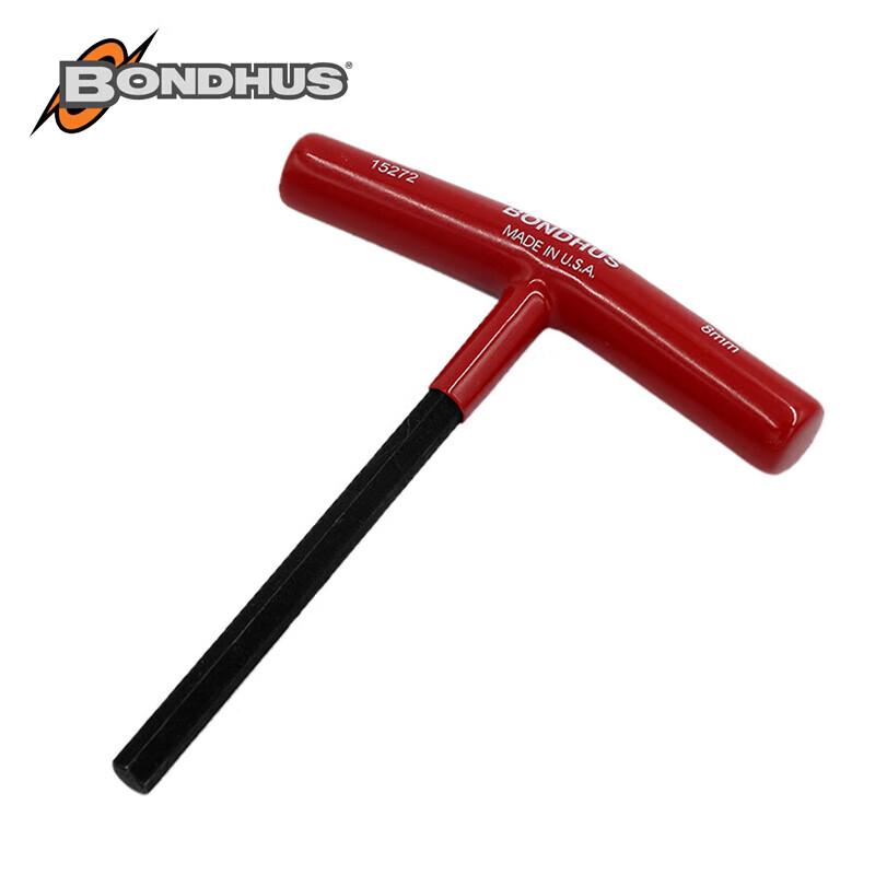 BONDHUS Metric Flat Head T-Handle Hex Wrench 8mm