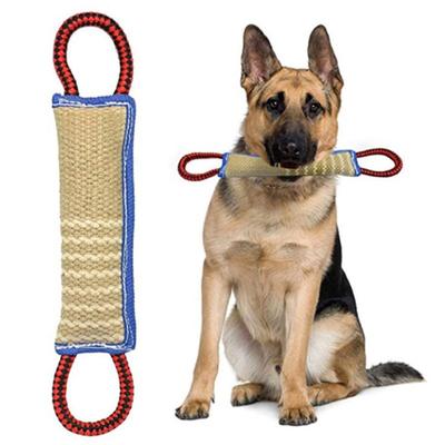 Durable Dog Training Bite Tug Pillow Sleeve With 2 Rope Handles For Training Medium To Large Dogs Pet Supplies