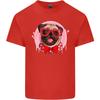 Valentines Day Love Pug Dog Unisexs Light Cotton TShirt