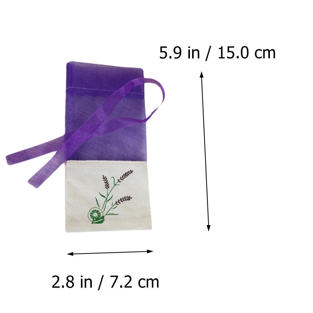 12Pcs Empty Drawstring Sachet Pouches Lavender Tone Small Mesh Organza Bags for Herbs Spices Jewelry Beads Gift Packaging