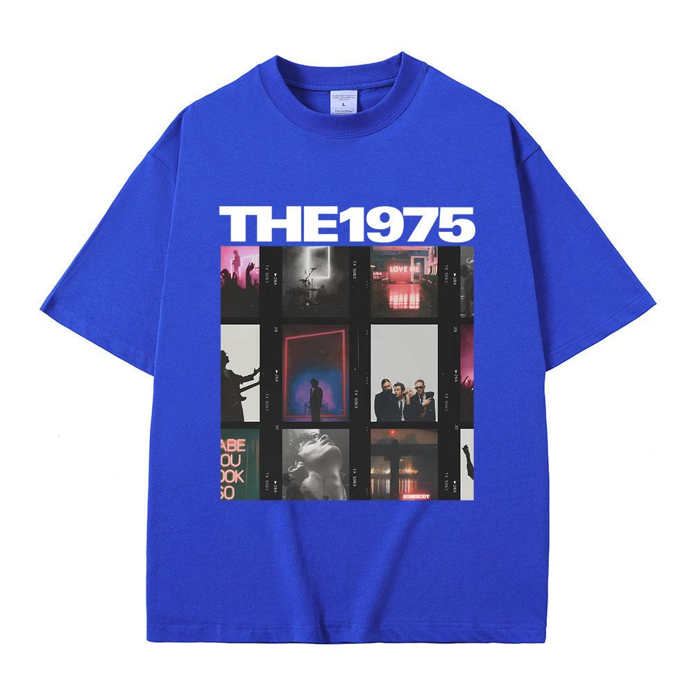 Britská indie alternativní rocková kapela The 1975 Grafické tričko Pánské Vintage Gotická trička Pánské Dámské Ležérní Oversized Tričko Topy