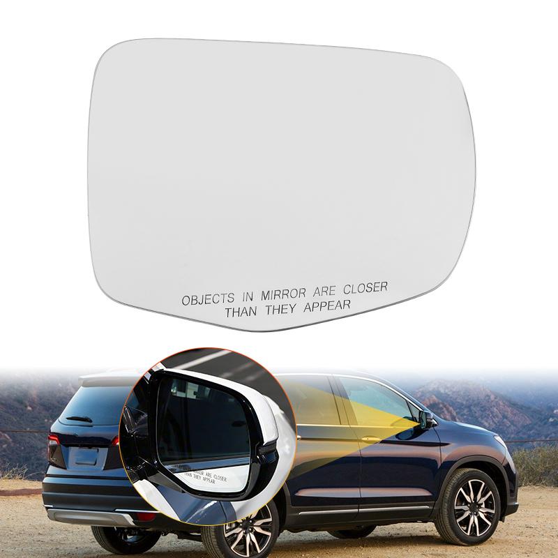 Heated Left Right Rearview  Mirror Glass For Honda Pilot 2016- Passport - Ridgeline - Side Mirror Glass
