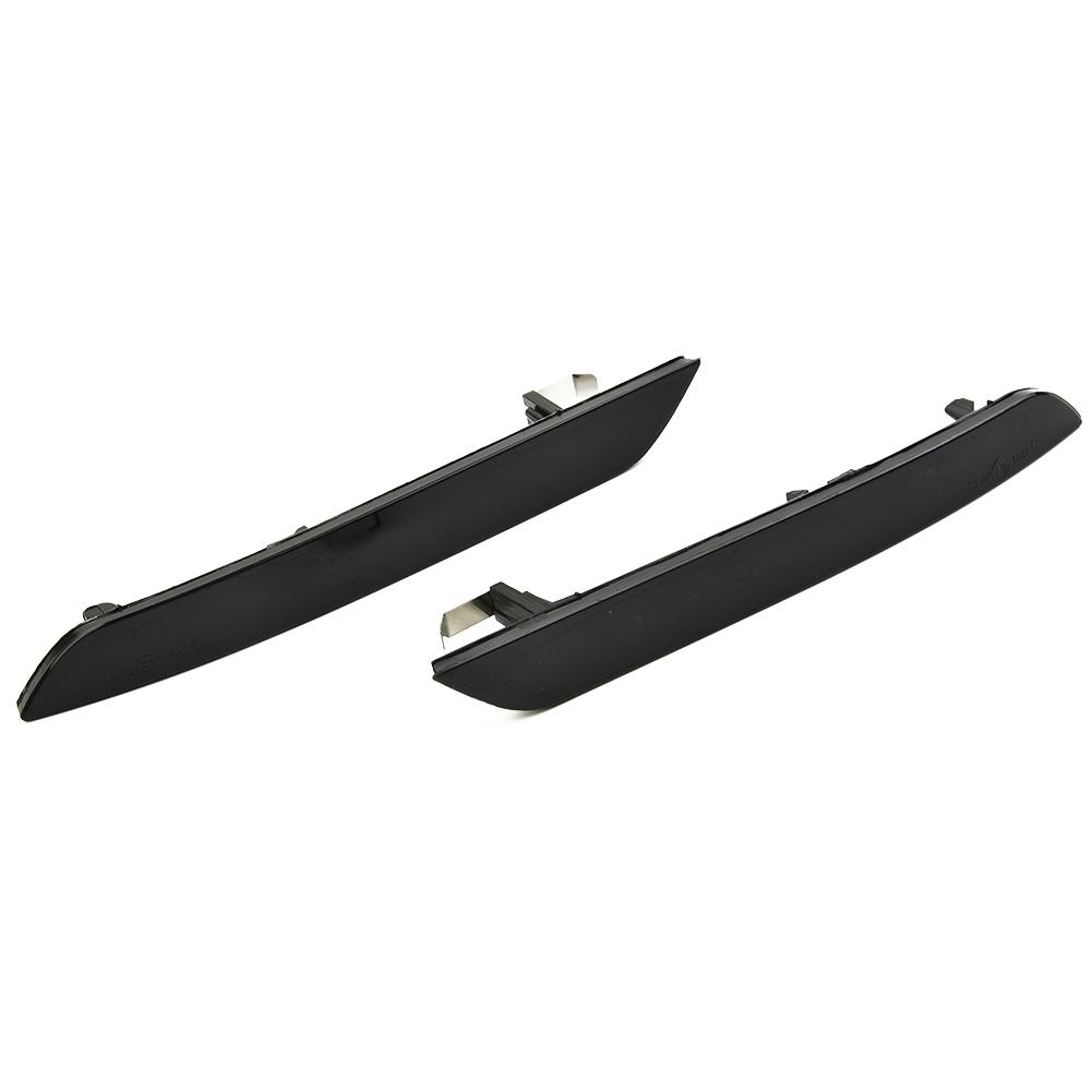 2 Stück Seitenlogo Reflektor Frontstoßstange Rauchschwarz
