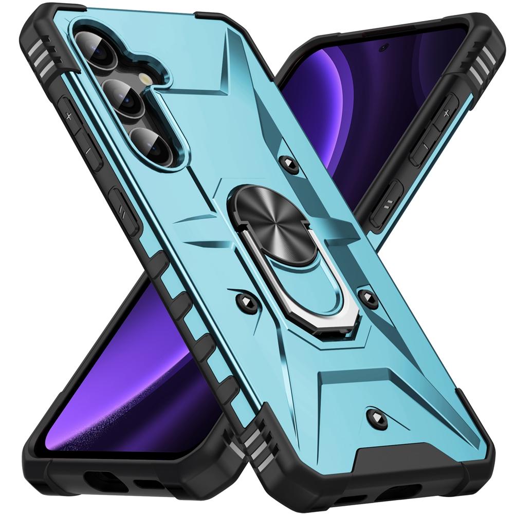Für Samsung Galaxy A17 5G Hülle Objektivschutz Rüstung Handyhülle für Galaxy A17 A 17 GalaxyA17 Ringständer Stoßfest Funda