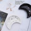 Ceramic Moon Shape Jewelry Dish Minimalist Key Storage Holder  Desktop Ornaments