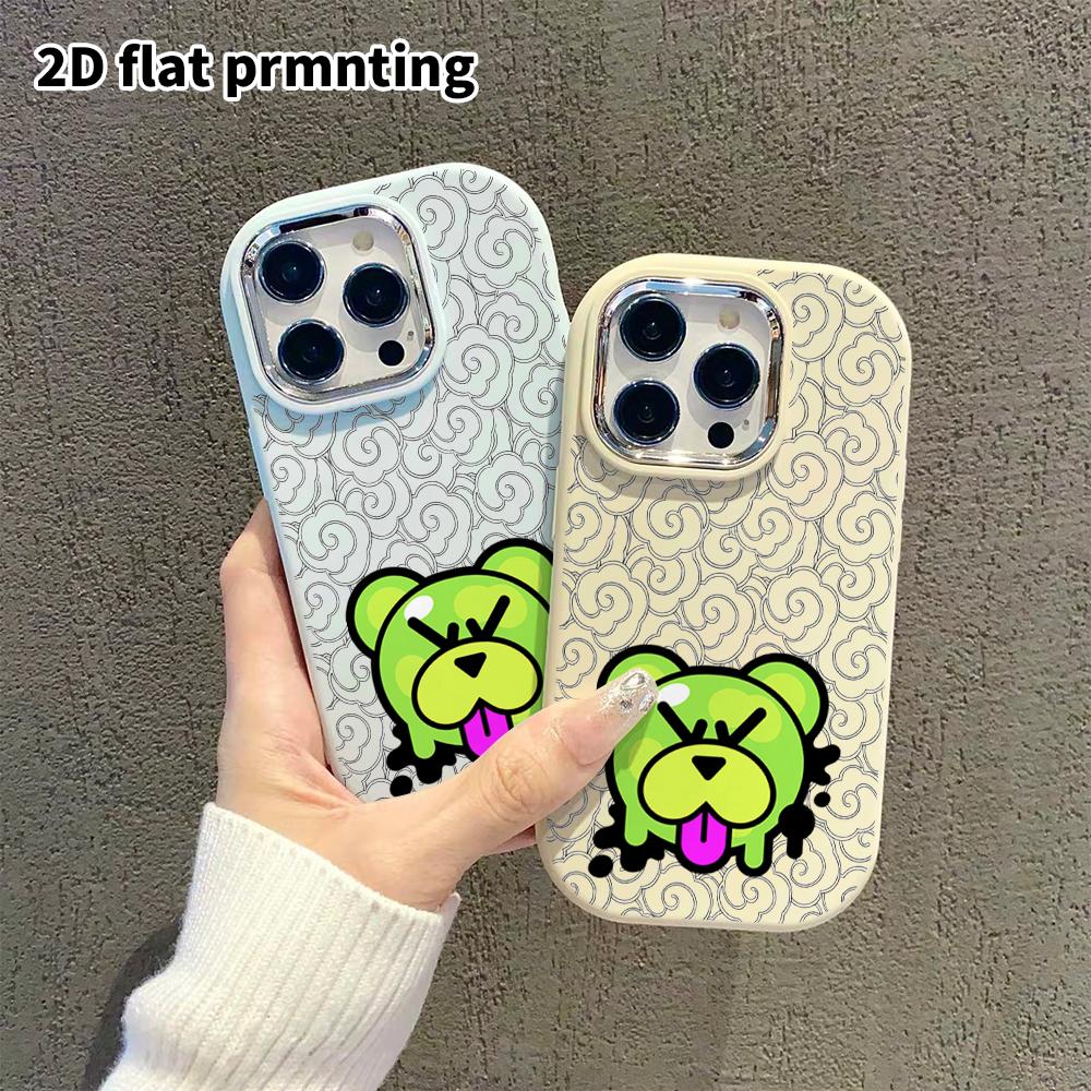 Phone Case: 2D Flat Design Suitable for iPhone 18 17 16 15 14 13 Pro, Couple Style, Doodle Bear, Christmas and Halloween Gifts