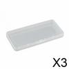 , Compact Clear PP Organizer Boxes with Secure Closure for Business Cards, Crafts
