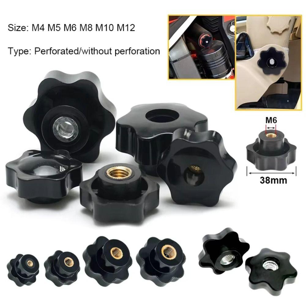 

10Pcs M4 M5 M6 M8 M10 M12 Гайки ручного затягування Механічні ручні гайки Нова затискна ручка M4 D25 Type 1