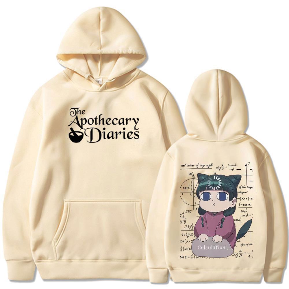 Anime The Apothecary Diaries Maomao Print Hoodie Men Women Casual Hip-hop Hooded Sweatshirt Hoodies Streetwear