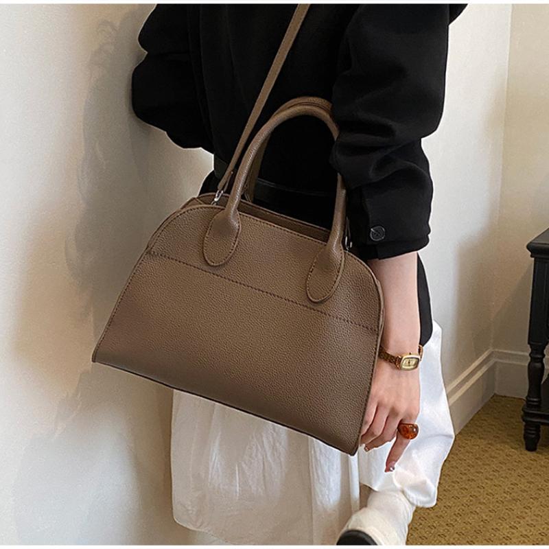 Borsa a Tote di Lusso in Vera Pelle per Donna, Borsa Sottobraccio in Pelle di Vacchetta a Grana Piena, Morbida e Inodore, Grande Capacità, Borsa a Spalla