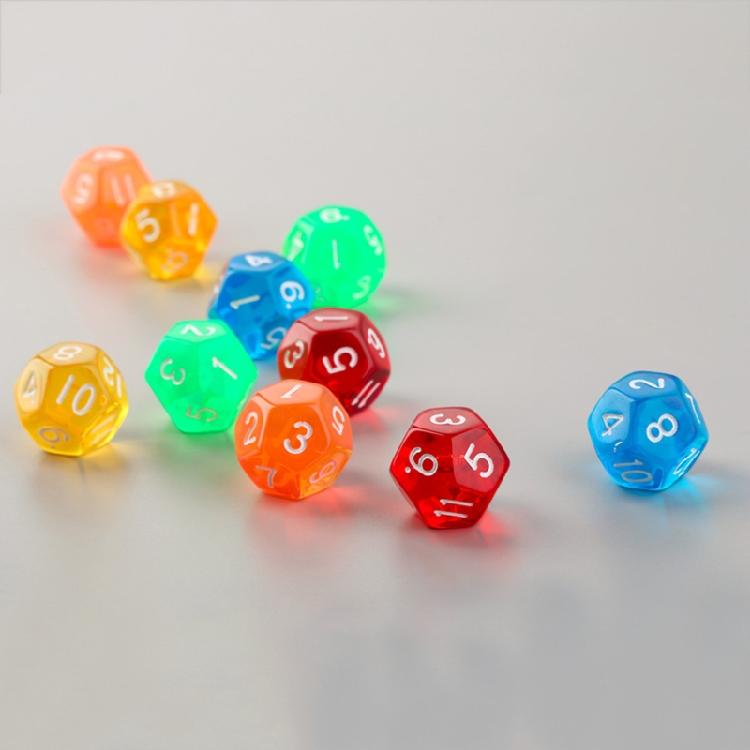 Acrylic Dices For Party Family DIY Games Printing Engraving Kid Educational Toys