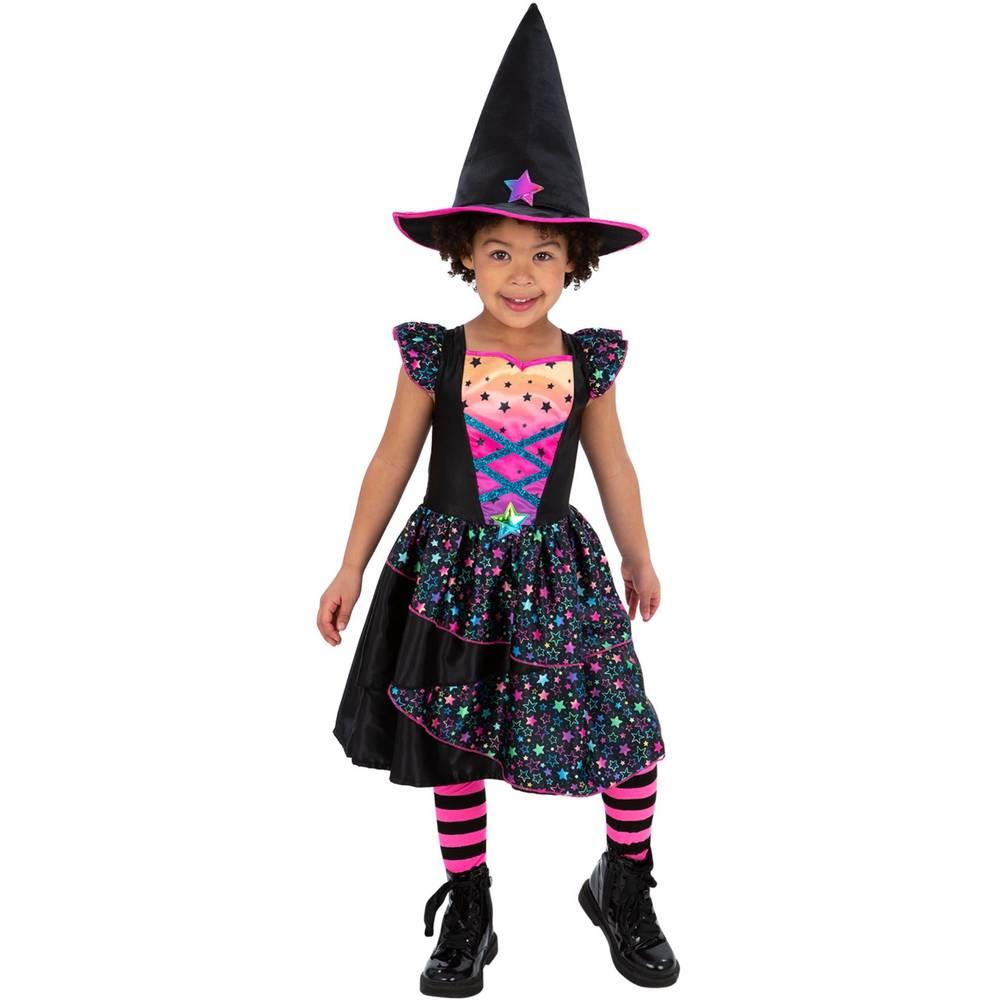 Smiffys Girls Star Witch Polyester Costume Set