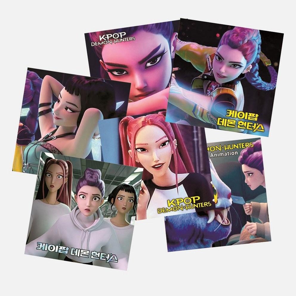 K-pop Demon Hunters photocard set with Domusong photocard sticker