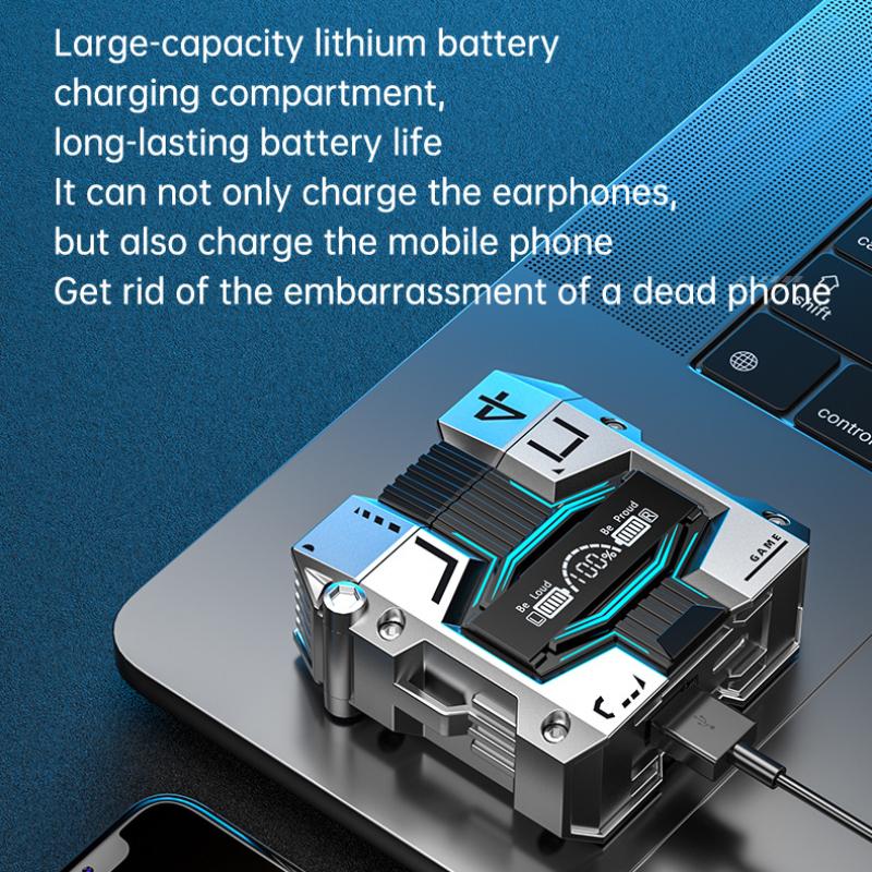 Produs nou Căști Bluetooth TWS fără fir Science Fiction Detectare metale Cabină spațială Joc cu ureche dublă fără întârziere