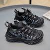 Kids Rotating Buckle Outdoor Sneakers Breathable Mesh Non Slip Casual Shoes