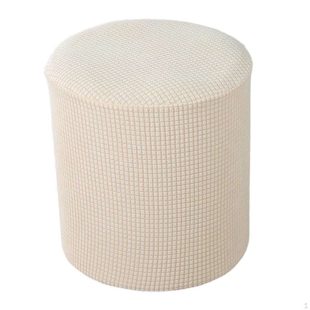 Ottoman Slipcover with Elastic Bottom Washable
