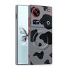 For ZTE nubia Z70 Ultra and Z70S Ultra Case Dairy Cow Zebra Leather Magnetic Suction Keys Lens Frame Anti-Fingerprint Soft Cover