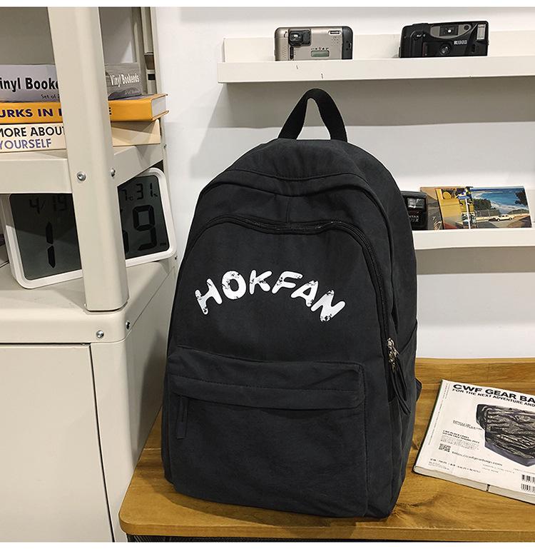 

Retro Letter Backpack for Women: Stylish Schoolbag for Students and Influencers чорний