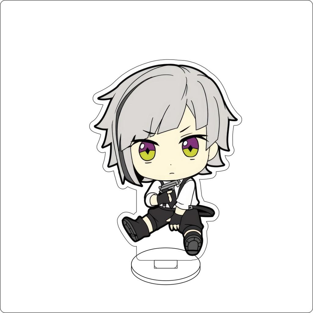 10CM Anime Bungo Stray Dogs Figure Stand Model Nakahara Chuuya/Izumi Kyouka/Edogawa Rampo Cute Desk Decor Standing Sign Gifts