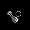 Anti-loss Trolley Token Keychain Zinc Zinc Alloy Removable Release Keyring Shopping Cart Token  Retail Stores