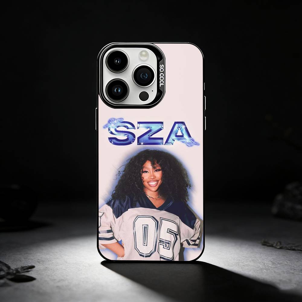 

SZA Ins-Style Singer Phone Case For iPhone 17,16,15,14,13,12,11 Plus,Pro Max,XS,Colored silver phone case iPhone11PROMAX