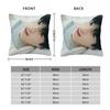 Jungkook Square Pillowcase Polyester Linen Velvet Pattern Zip Decorative Sofa Seater Cushion Cover