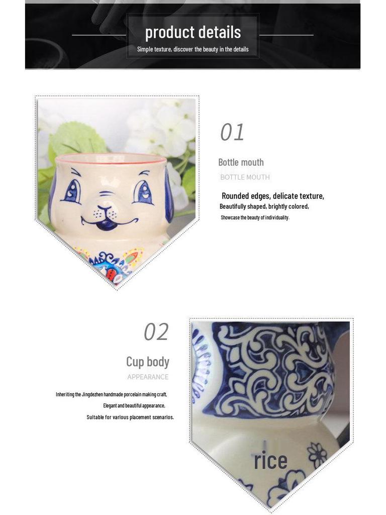 Hand-Painted Pastoral Owl Mug with Handle 