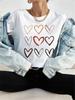 Heart Print Unisex Tshirts Casual Harajuku Love Printed Tops Tee Summer Female T Shirt Short Sleeve T Shirt For Unisex Clothing